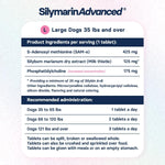 Liver Health Supplement for Large Dogs - Milk Thistle for Dogs Liver Support with S-Adenosylmethionine (Same) & Silybin - 30 Tablets - Image 9