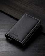 Vulkit card case back profile highlighting slim minimalist profile