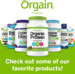 Orgain non dairy soy free plant protein powder ingredient list back view