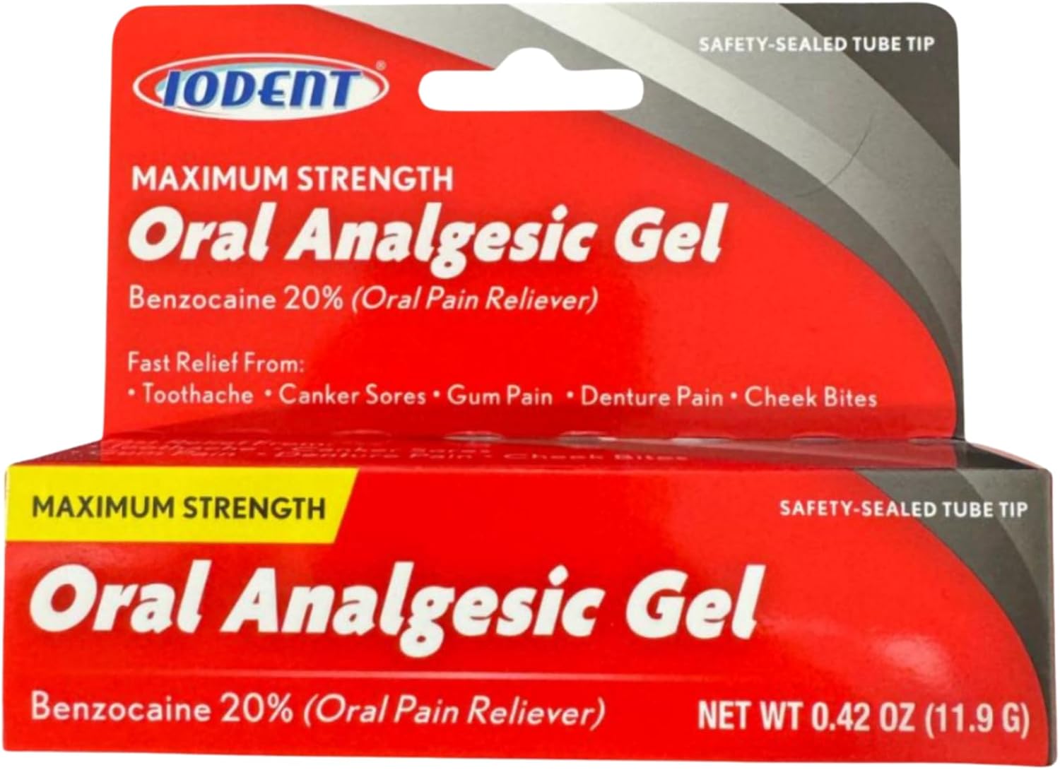 Oral Analgesic Gel – Fast Numbing Oral Pain Relief for Toothaches, Canker Sores, Sore Gums, Mouth Sores, Denture & Cheek Bite – 0.42 OZ (Pack of 1) - Image 1