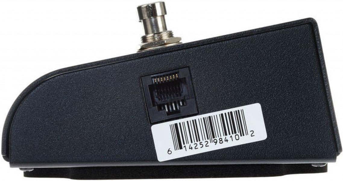 Line 6 FBV2 foot controller side profile showing durable aluminum chassis