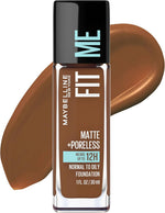 Maybelline Fit Me Matte + Poreless Liquid Oil-Free Foundation Makeup, Classic Ivory, 1 Count (Packaging May Vary) - Image 12