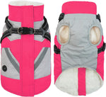 IECOii Dog Coat for Large Dogs, Orange, X-Large - Waterproof Winter Fleece Jacket with Harness, Turtleneck, Reflective Straps, Zipper Closure - Image 11