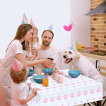 Tatuo plastic party tablecloth used for outdoor dog birthday
