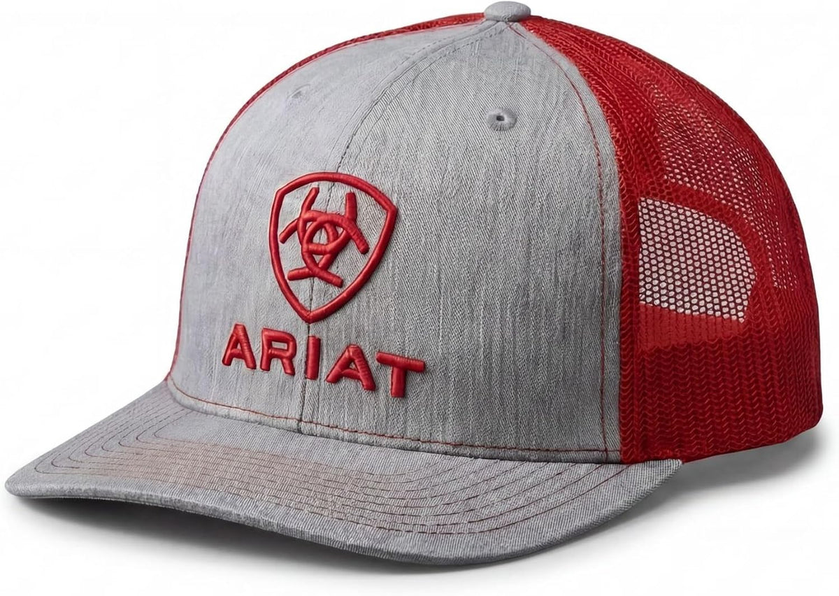 Ariat shield cap angled angle showcasing structured brim