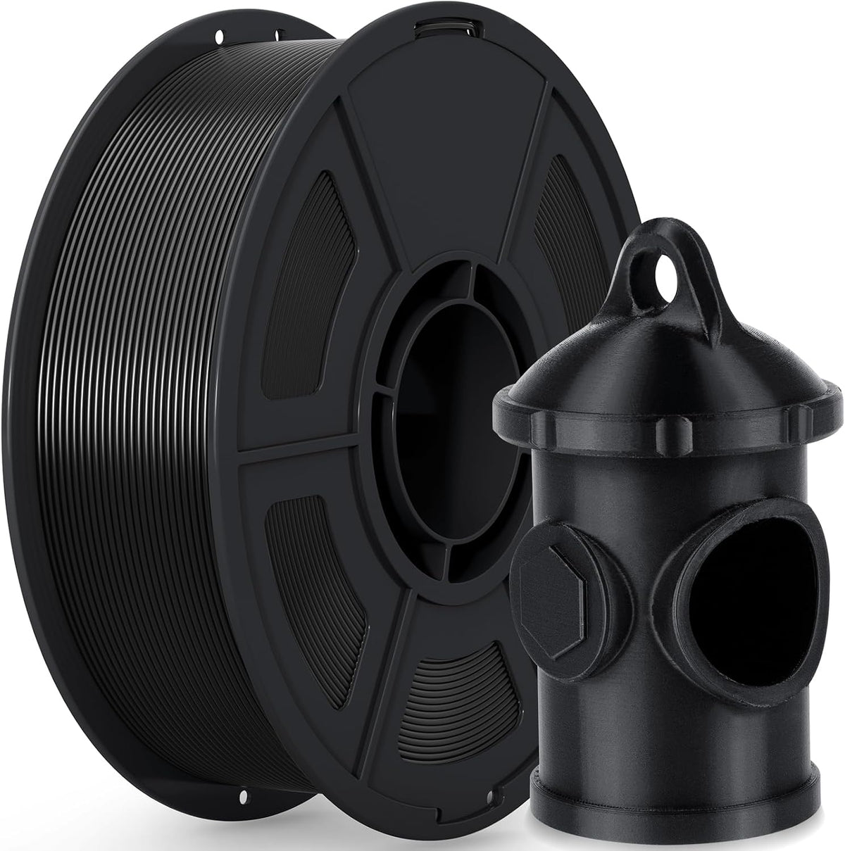 iSANMATE ASA filament black front view spool package