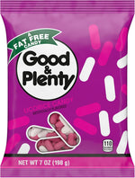 Good and Plenty 7 Ounce imported American retro candy packaging