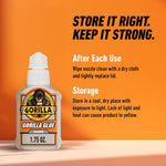 Water resistant gorilla clear glue outdoors demonstration