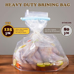 SCENGCLOS heavy duty brine bag with included strings and clips