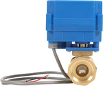 HFS(R) Brass Motorized Ball Valve Electrical Normally Closed 2 Wires Auto Return Setup 85-265V AC 3/4" NPT with 15mm Standard Port for Fluid Control - Image 9
