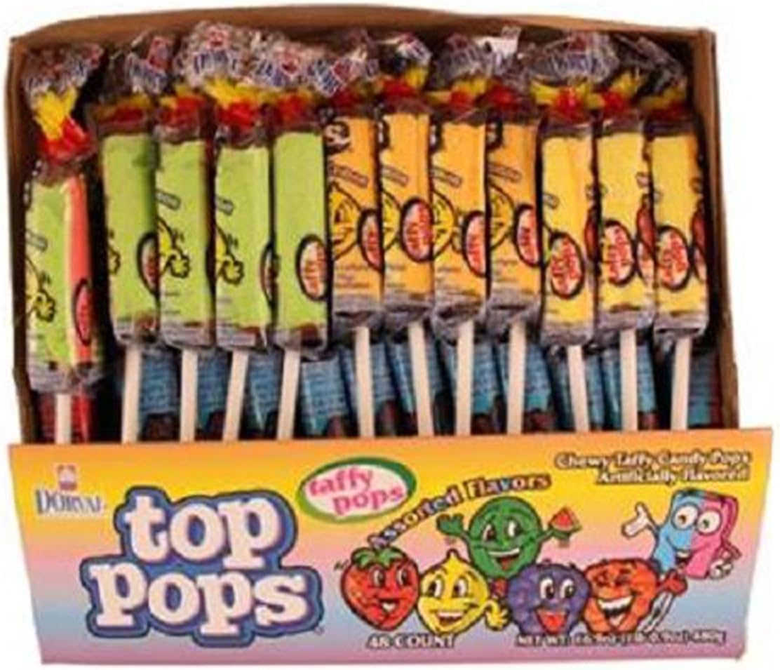 Top Pops gluten-free and Halal certified chewy lollipop selection for birthday celebrations