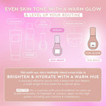 Glow Recipe highlighting facial serum bottle highlighting the clear pink dewy formula texture