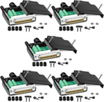 2PCS DB25 Solderless RS232 Serial to 25 pin Terminal Male Adapter | D-SUB Serial Port Connector, Breakout Board, with Case Long Bolts Tail Pipe, 2PCS Male - Image 11