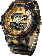 Pindows transparent mens watch front view