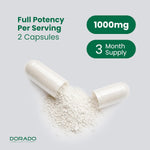 Dorado Nutrition organic herbal capsules 90 day supply
