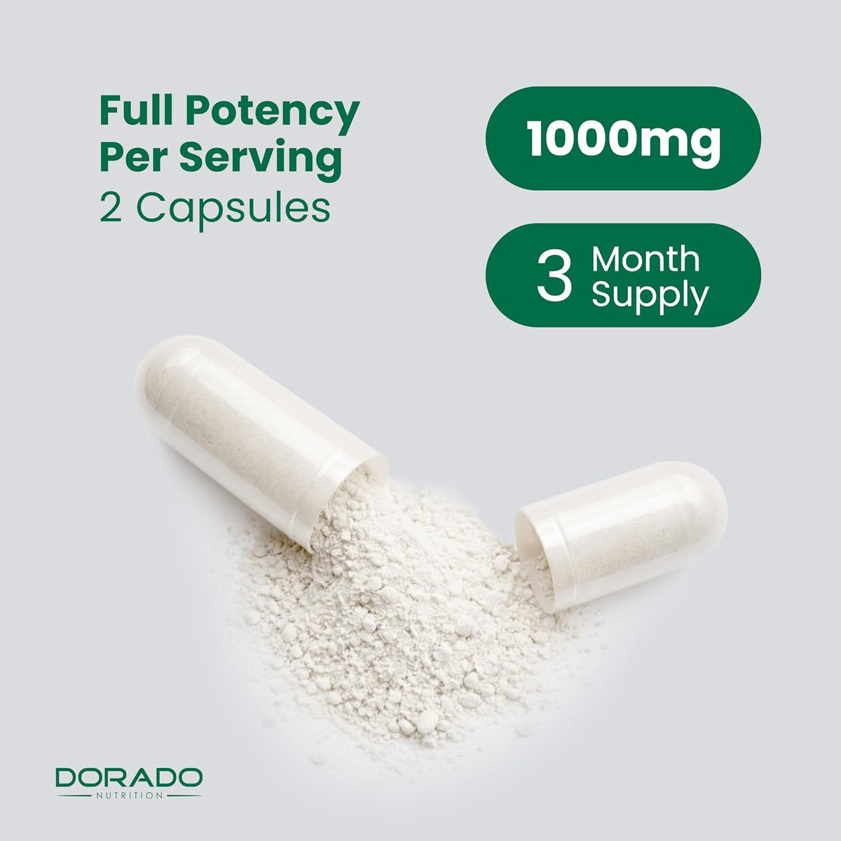 Dorado Nutrition organic herbal capsules 90 day supply