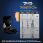 United Ortho 12215 ankle boot aluminum upright frame structure
