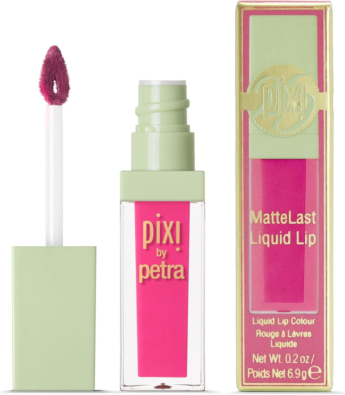 Pixi Beauty MatteLast Liquid Lip | Long-Wearing Matte Lip Color with Rosehip Oil | Hydrating & Comfortable | Precision PixiPetal Applicator | Crimson | 0.24 oz/6.9 g - Image 10