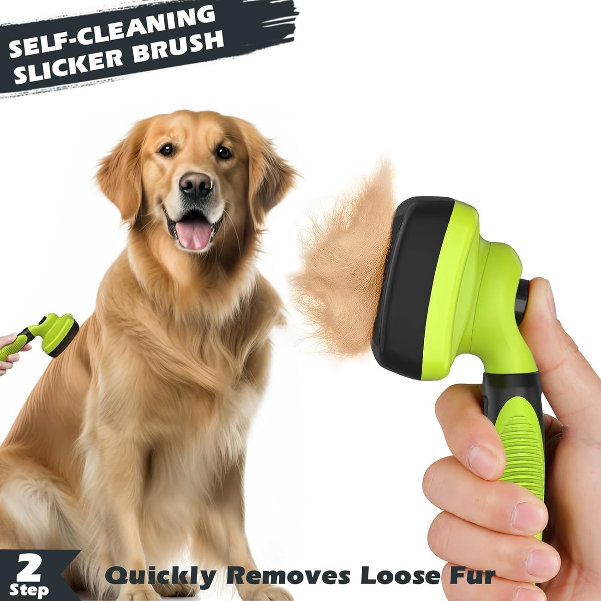 STALTWO self-cleaning slicker brush mechanism in action