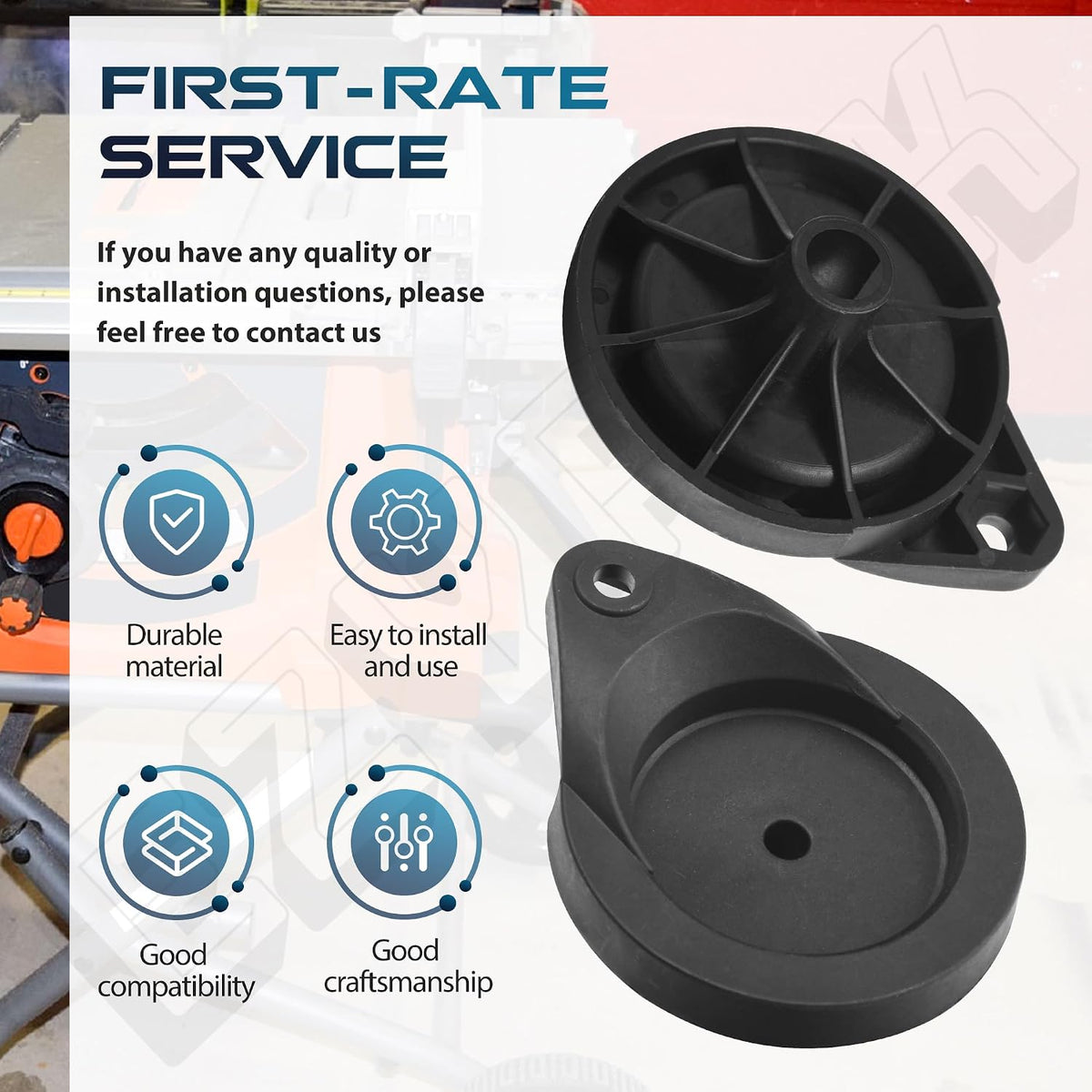 EZYPAK durable polymer hand wheel packaging