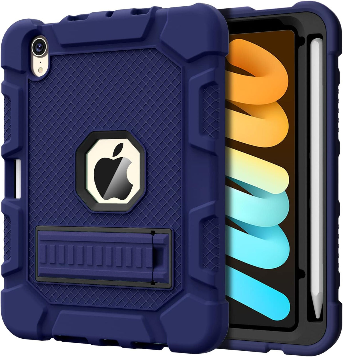 Azzsy Case for iPad mini 7 A17 Pro 2024 / iPad mini 6 2021 8.3 Inch, Heavy Duty Shockproof Rugged Protective Case for iPad mini 7th/6th Generation 8.3", Black - Image 11