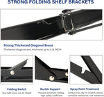 Medach wall mounted folding table brackets collapsed flat