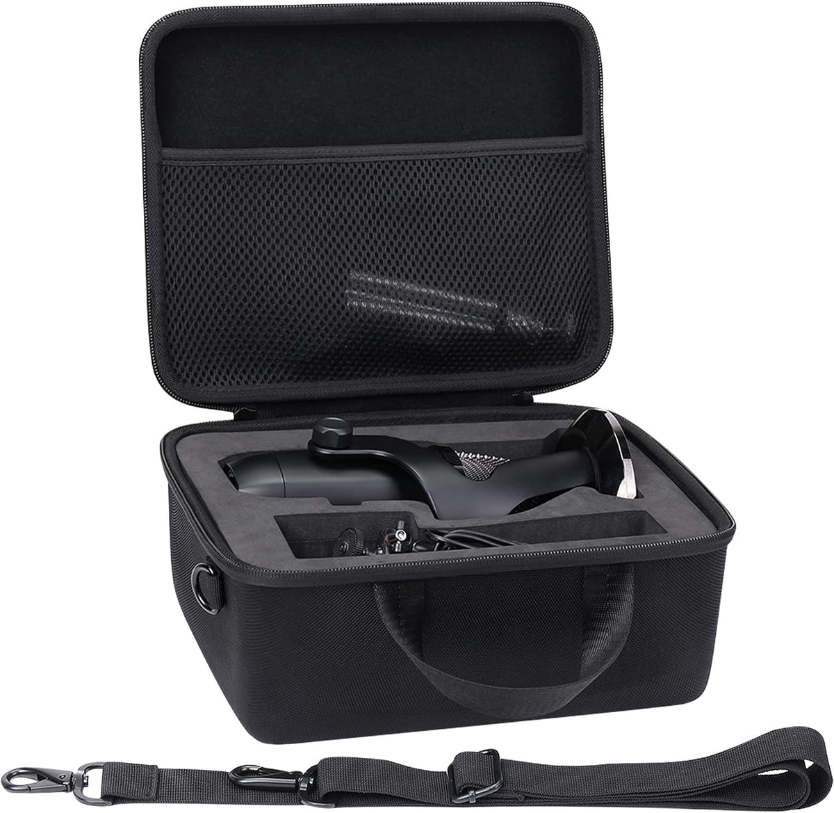 Khanka microphone travel case open interior foam
