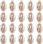 SUNNYCLUE 1 Box 16Pcs 4 Style Electroplate Spiral Seashells Craft Charms Connectors Pendant Conch Shells Charms with Plated Golden Loop Bail for Bracelet Necklace Making Craft Supplies - Image 11