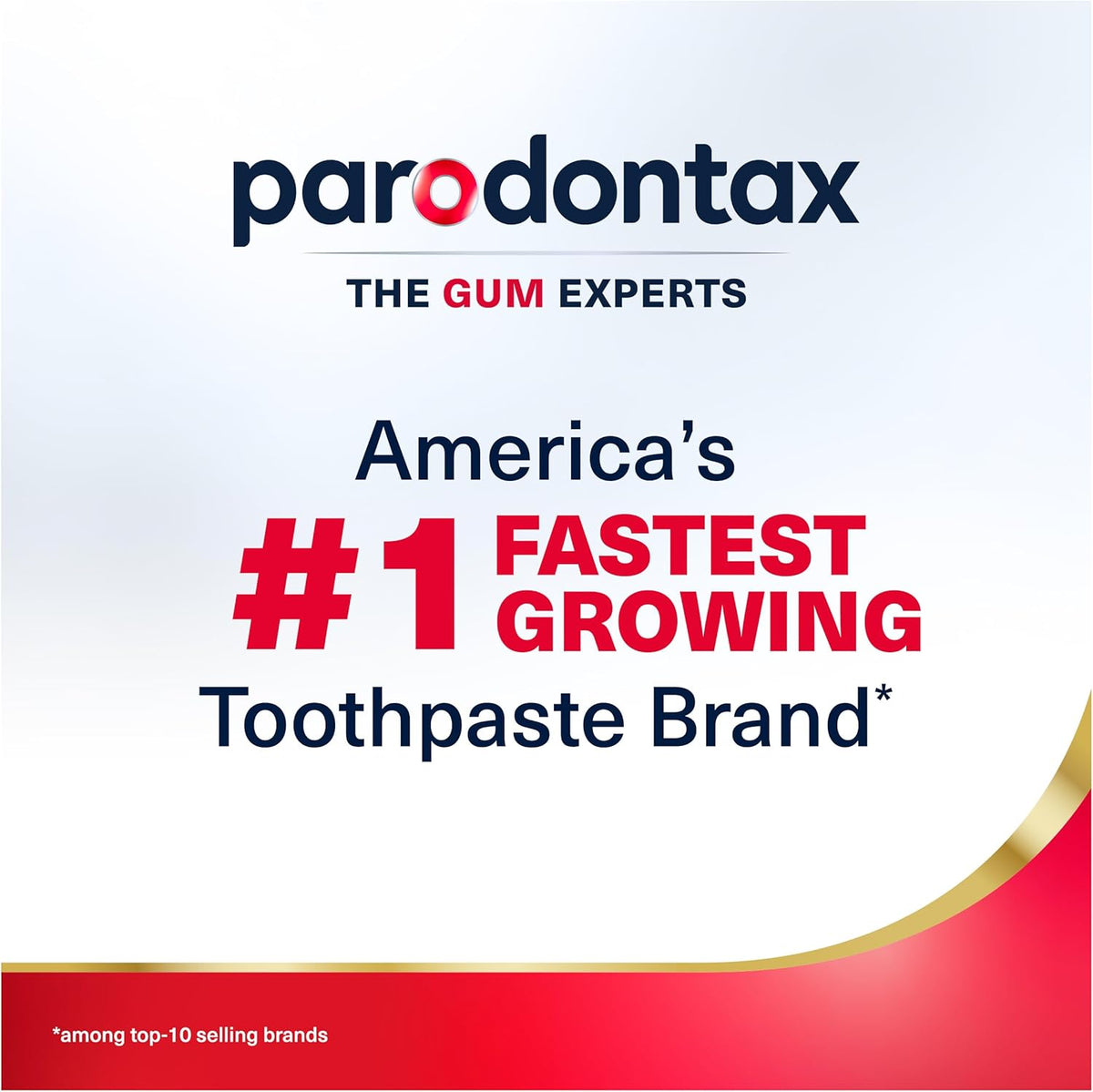 Parodontax toothpaste tube cap and nozzle detail