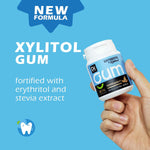 DC24 Daily Care sugar free gum peppermint flavor bottle packaging close up