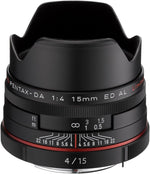 Pentax KAF camera lens mounted optics display