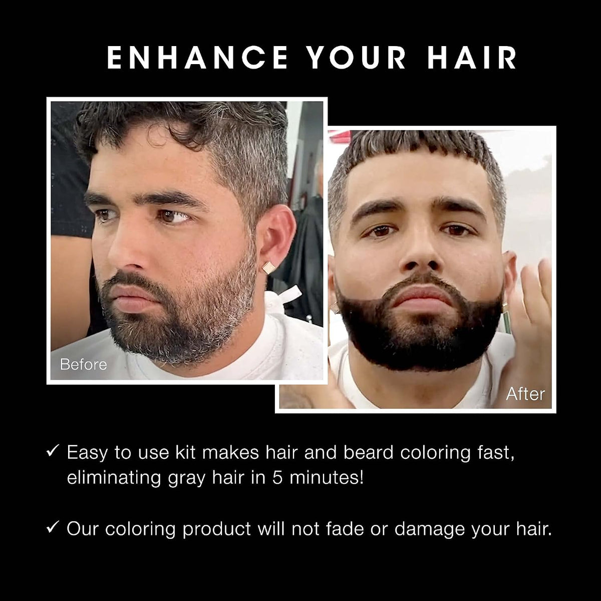 Pacinos black hair dye tube for men