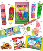 FunFlavorsBox holiday assortment featuring fifty count American candies displayed beautifully
