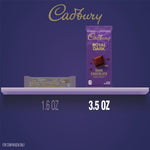 Velvety smooth semi-sweet dark chocolate bar broken into pieces