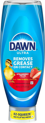 Dawn Ultra EZ Squeeze Dish Soap Dishwashing Detergent Powerful Dish Soap for Grease, Strawberry Fields Scent, 22oz - Image 10