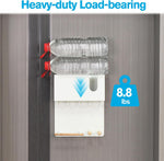 Advezo space saving organizer installed on a refrigerator