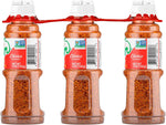 Tajin chili lime seasoning sprinkled over fresh tropical fruit