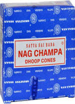 Sai Baba Nag Champa Incense Cones 12 Incense - Image 1