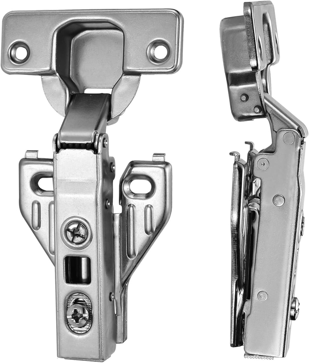 4Pcs Soft Close Face Frame Cabinet Hinges, 50% Faster Install with Clip-On Plate, Mounting Screws Included, Durable & Quiet Full Overlay Cabinet Door Hinges for Face Frame Cabinets - Image 12