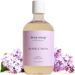 Deep Steep Lilac Blossom Bubble Bath front view bottle container
