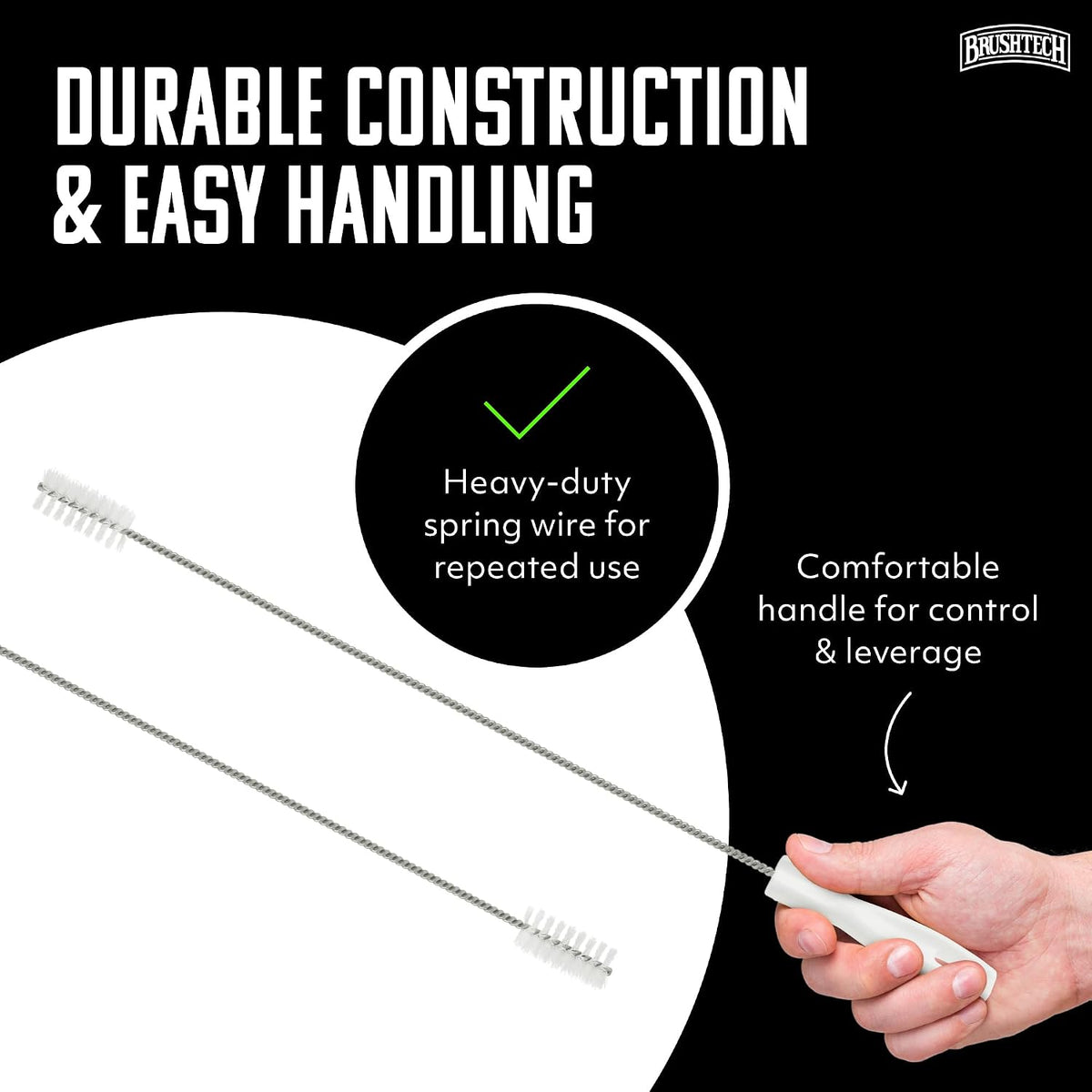 Brushtech grill accessories stainless steel spring cleaner