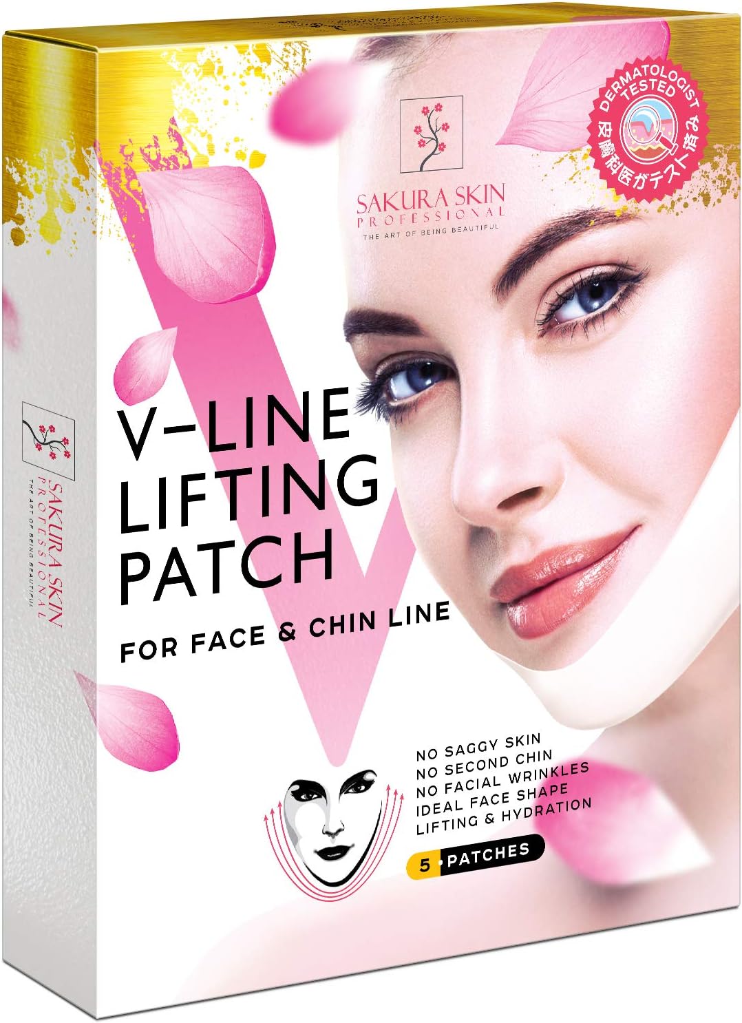 Swissökolab V shape lifting up face mask front view product packaging