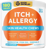 Dog Allergy Relief Chews - Anti-Itch Skin & Coat Supplement: No Fillers, Just Flavor - Itchy Skin Relief Treatment w/Omega 3 Fish Oil - Itching&Paw Licking - Dry Skin&Hot Spots - Made in USA - 180Ct - Image 11