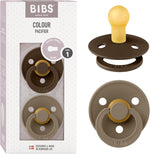 BIBS Pacifiers Colour Collection | Natural Rubber Baby Pacifier | Set of 2 BPA-Free Soothers | Made in Denmark | 18+ Months (Pack of 2) | Ivory - Image 11