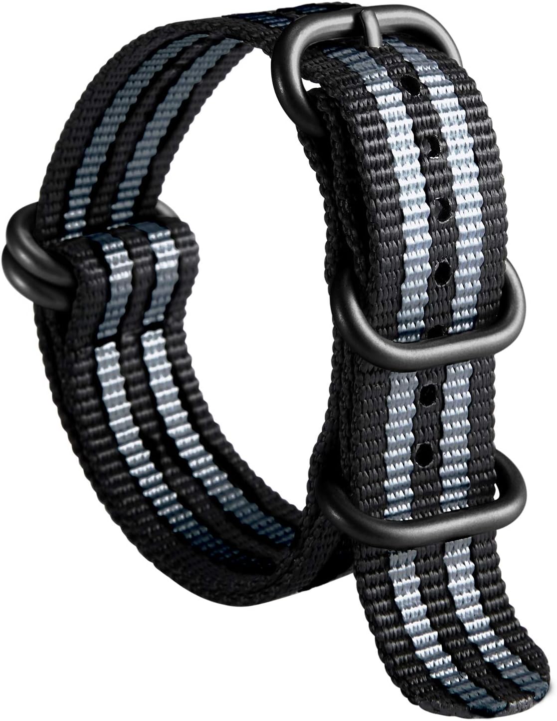 BINLUN ballistic nylon watch strap front view