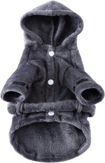 Petyoung Pet Bathrobe Dog Pajama Thickened Hooded Bathrobe Quick Drying and Super Absorbent Dog Bath Towel Soft Pet Nightwear for Puppy Small Dogs Cats - Image 10