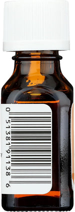 Aura Cacia tangerine essential oil label detail showing botanical name