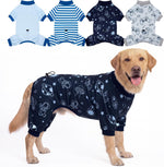XPUDAC 4 Pack Dog Pajamas, Soft Puppy Clothes with Drawstring Adjustable Stretchy Dogs Onesie for Small Medium Doggie Shed Defender Dog Suit Pet Outfit Boy, S - Image 11