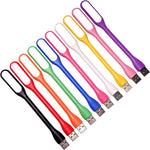 EBYPHAN flexible USB LED keyboard lights front view showcasing multiple color variations.