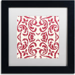 Trademark Fine Art Damask Red wall art front view